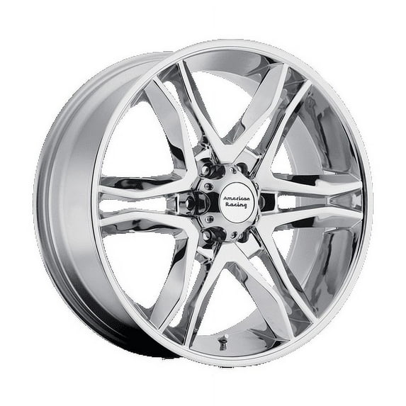 American Racing MAINLINE, 17x8 Wheel with 6 on 5.5 Bolt Pattern - Chrome - AR89378068225 Wheel Rim