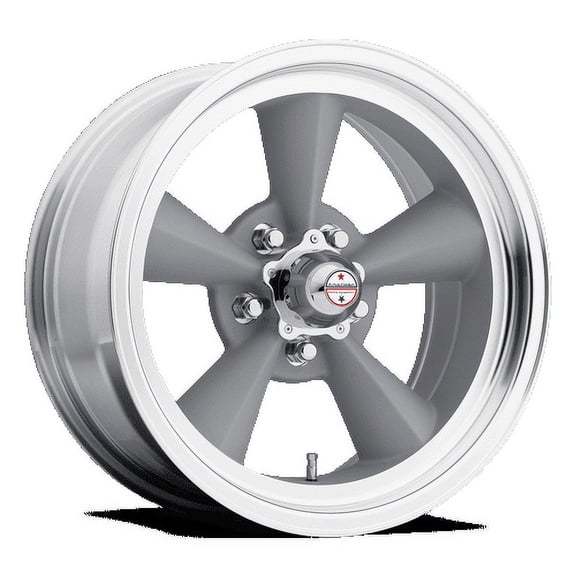 American Racing Vintage Aluminum Rim VN309 TT O 17X8in Vintage Silver Machined Lip Finish, VN3097873