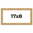 thumbnail image 1 of 17x8 Frame Beige Real Wood Picture Frame Width 1.25 inches | Interior Frame Depth 0.5 inches |, 1 of 8