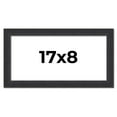 thumbnail image 1 of 17x8 Frame Black Real Wood Picture Frame Width 1.25 Inches | Interior Frame Depth 0.5 Inches |, 1 of 8
