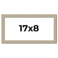 thumbnail image 1 of 17x8 Frame Grey Solid Wood Picture Frame Width 1 Inches | Interior Frame Depth 0.5 Inches |, 1 of 8