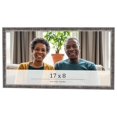 thumbnail image 1 of 17x8 Frame Silver Grey Distressed Solid Wood Picture Frame | 0.75 Inch Moulding Width | Interior, 1 of 8