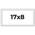 thumbnail image 1 of 17x8 Frame White Real Wood Picture Frame Width 0.75 inches | Interior Frame Depth 0.5 inches |, 1 of 8