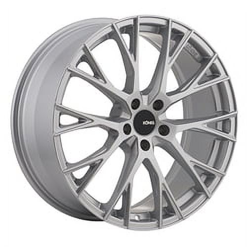 17x8 Konig 46S Interflow Metallic Silver Wheel 5x4.5 (45mm