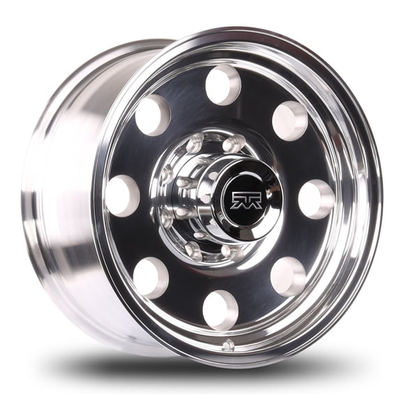 17x8 Mudder Trucker MT614 Diesel Polished 8x165.1 8x6.5 ET0 wheel rim