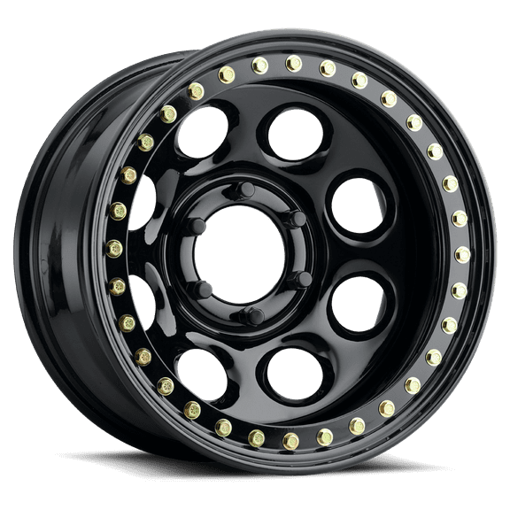 17x8 Raceline RT81 Rock 8 Gloss Black BEADLOCK Wheel 5x4.5 (-25mm)