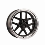 17x8 Ridler 610 Matte Black/Polished Lip Wheel 5x4.75 0mm