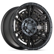 Single1 4PLAY Wheels 4PS01 17x9 Satin Black Rim 5x127 & 5x139.7 -6ET