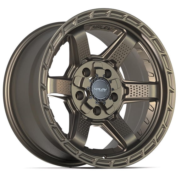 Single(1) 4PLAY Wheels 4PS63 17x9 Satin Bronze Rim 5x127 & 5x139.7 -6ET