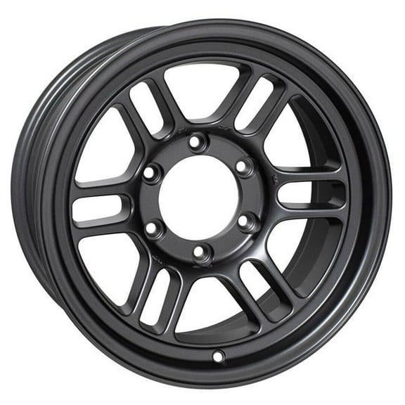 17x9-6x139.7 in. Bolt Pattern Zero Offset 106.1 Bore Wheel, Matte Dark Gunmetallic