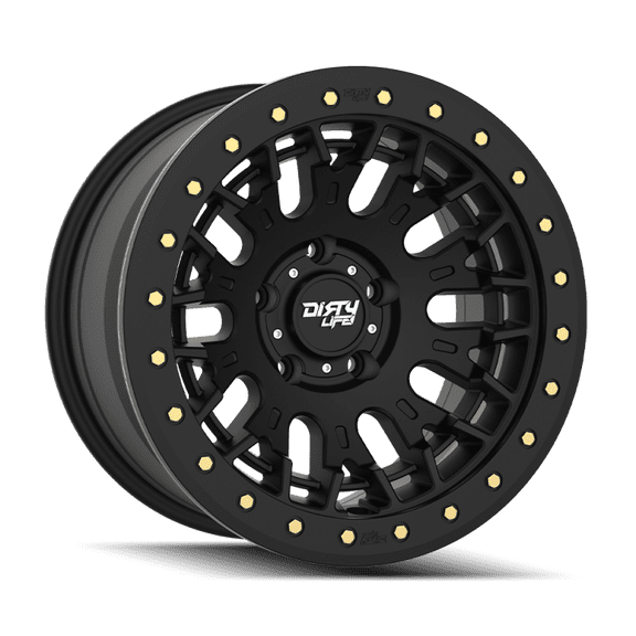 17x9 Dirty Life 9317 DT-3 Satin Black Wheel 5x5 (-38mm)