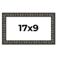 thumbnail image 1 of 17x9 Frame Black-Brown Medieval Solid Wood Picture Frame | 1.5 Inch Moulding Width | Gotham Beveled, 1 of 8