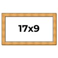 thumbnail image 1 of 17x9 Frame Gold Rustic Solid Wood Picture Frame | 1.25 Inch Wide Moulding | Rustique Gold, 1 of 8