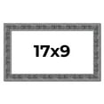 thumbnail image 1 of 17x9 Frame Silver Black Rustic Sonoma Solid Wood Picture Frame | 1.5 Inch Moulding Width | Complete, 1 of 8