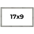 thumbnail image 1 of 17x9 Frame Silver Grey Distressed Solid Wood Picture Frame | 0.75 Inch Moulding Width | Interior, 1 of 8