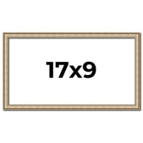 17x9 Frame Silver Real Wood Picture Frame Width 0.75 Inches | Interior Frame Depth 0.5 Inches |