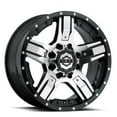 thumbnail image 1 of 17x9 Gear Off Road 740MB Manifold Blk Machine Wheel 8x6.5 (18mm), 1 of 2