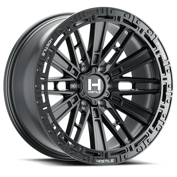 17x9 Hostile H129 Mojave Asphalt (Satin Black) Wheel 5x5 (0mm)