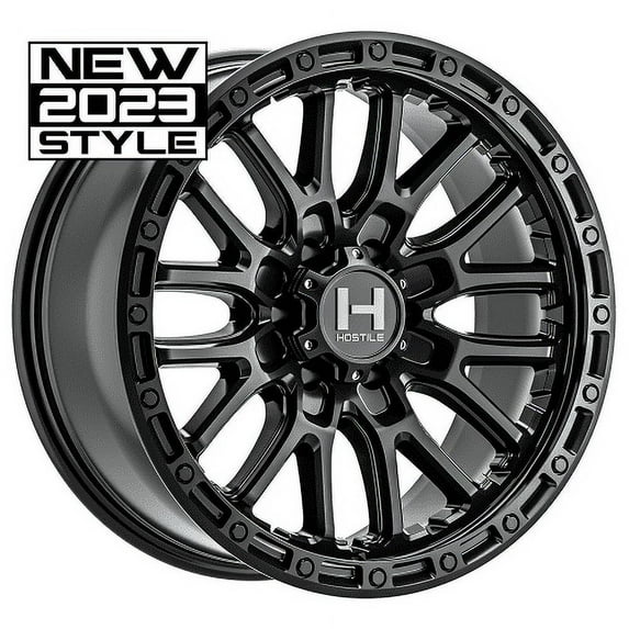 17x9 Hostile H135 Ridgecrest Asphalt (Satin Black) Wheel 6x5.5 (0mm)