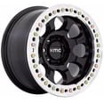 thumbnail image 1 of 17x9 KMC KM237 Riot BEADLOCK Satin Black W/Mach Ring Wheel 5/6 Lug Blank (-38mm), 1 of 3
