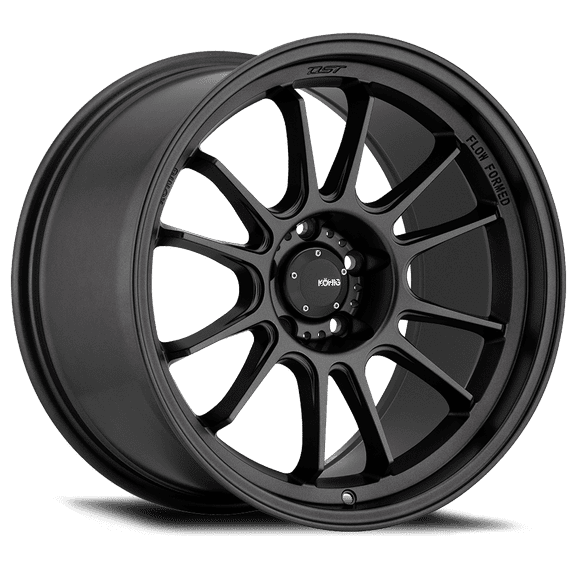 1 Konig 17x9 5X4.50 25 47B Hypergram Matte Black Wheel Rim