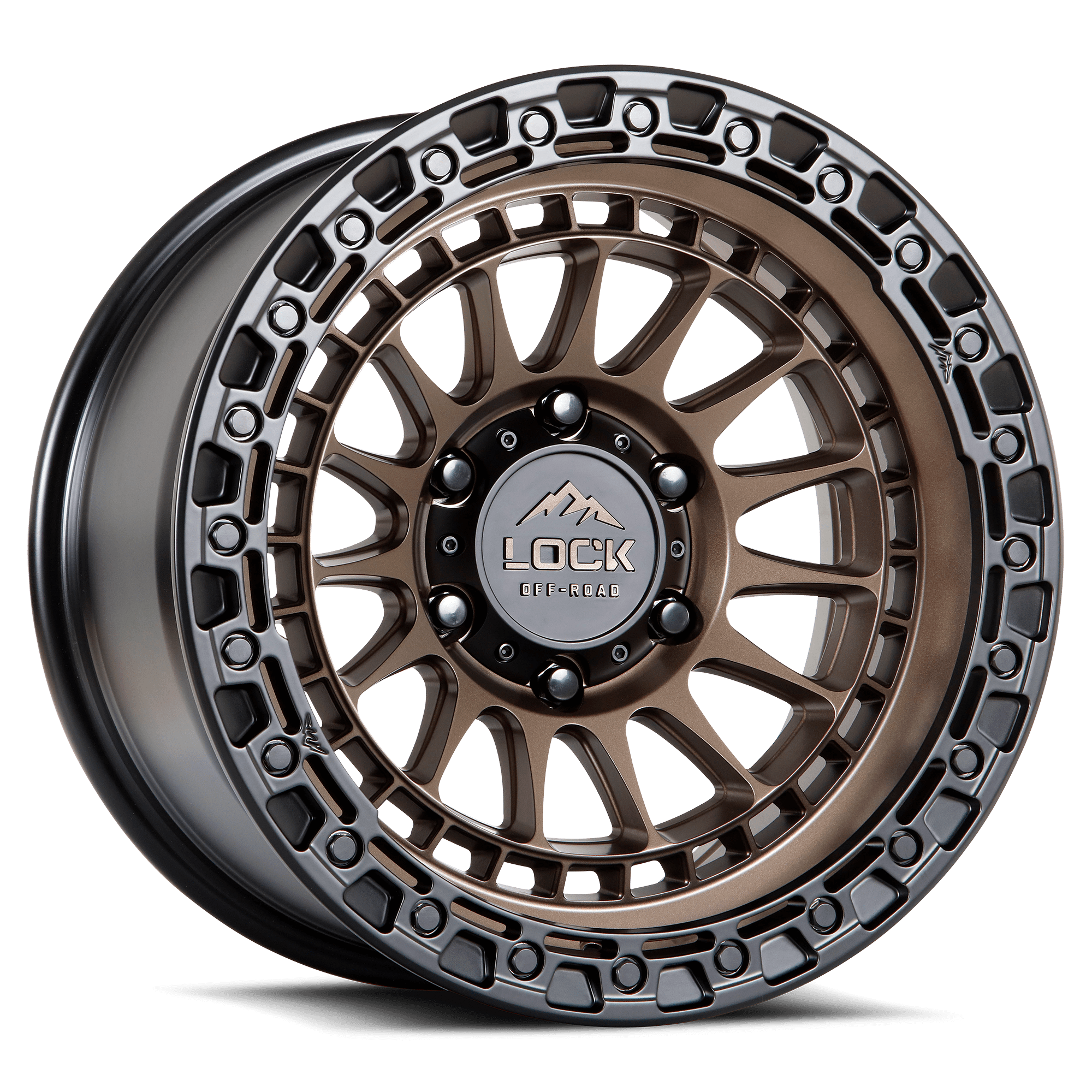 Lock Off-Road Mojave Matte Bronze with Matte Black Ring 9-17