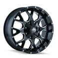 thumbnail image 1 of 17x9 Mayhem Warrior Black W/Milled Spokes Wheel 6x135/6x5.5 (18mm), 1 of 3
