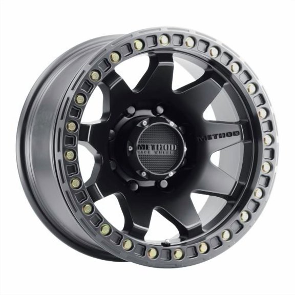 17x9 Method MR108 Matte Black BEADLOCK Wheel 8x6.5 (-44mm) Fits select: 2013-2023 RAM 2500, 2011-2012 DODGE RAM 2500