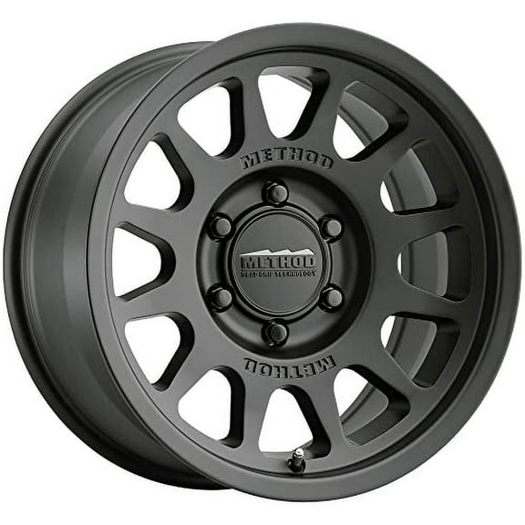17x9 Method MR703 Bead Grip Matte Black Wheel 6x5.5 (-12mm) Fits select: 2000-2018 CHEVROLET SILVERADO, 1996-2023 TOYOTA TACOMA