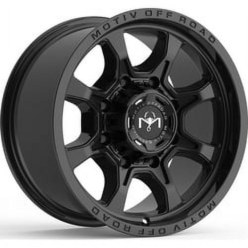 17x9 Motiv Off Road 427B Gloss Black with Lip Logo Wheel 8x6.5 (0mm)