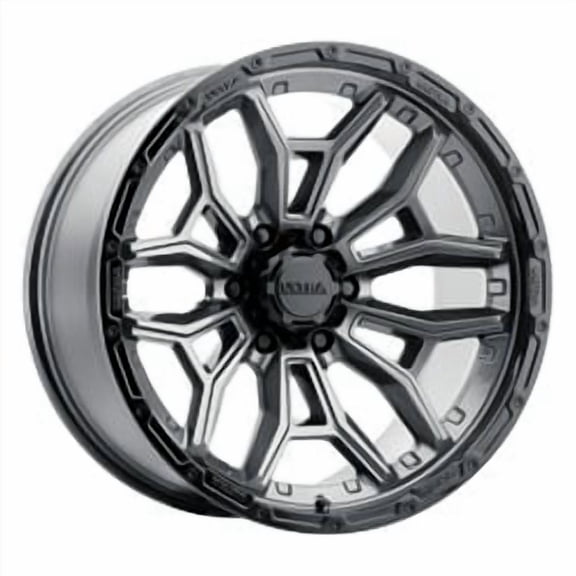 1 Ultra 17x9 6X5.50 -12 126GN Warmonger 6 Gloss Anthracite w/Black Lip Wheel Rim