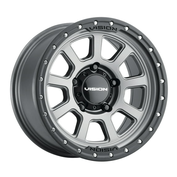17x9 Vision 350 Ojos Satin Grey Wheel 6x5.5 (-12mm)