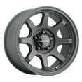 thumbnail image 1 of 17x9 Vision 351 Flow Satin Black Wheel 5x5 (-12mm), 1 of 2