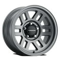 thumbnail image 1 of 17x9 Vision 355 Manx 2 Overland Satin Grey Wheel 5x5 (-12mm), 1 of 2
