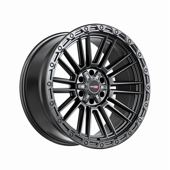 17x9 Vortek VRT-604 Zeus Satin Black 6x135 ET0 CB106.1 Wheel Rim