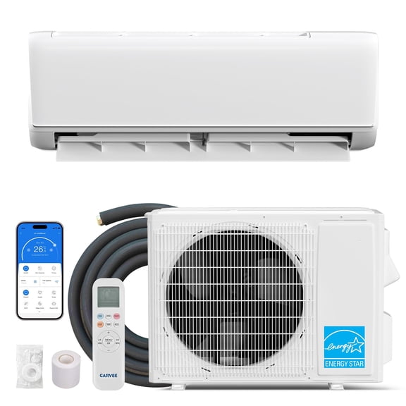 18,000 BTU Mini Split Air Conditioners, Heating & Cooling System, 230V, SEER2 21, Ductless Inverter AC Unit with WiFi, Fast Cooling, 4D Airflow, Self-Clean & ECO Mode