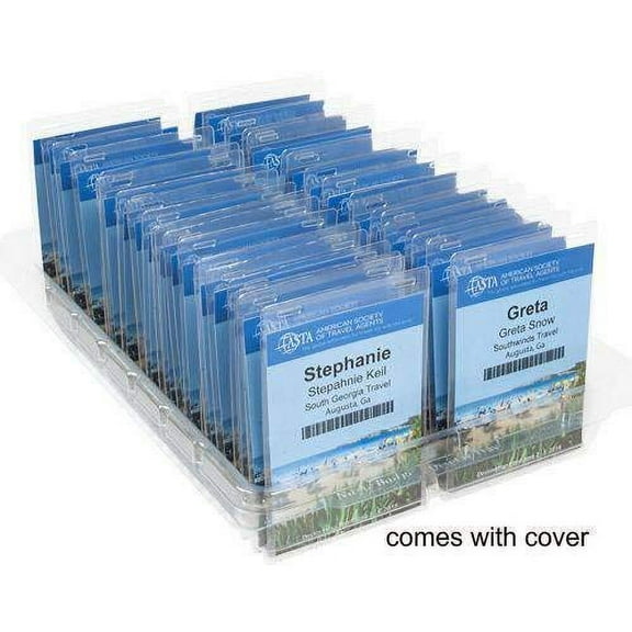 18 1/2"x13"x7" Tall Display Tray with Cover - Holds 50 Badges