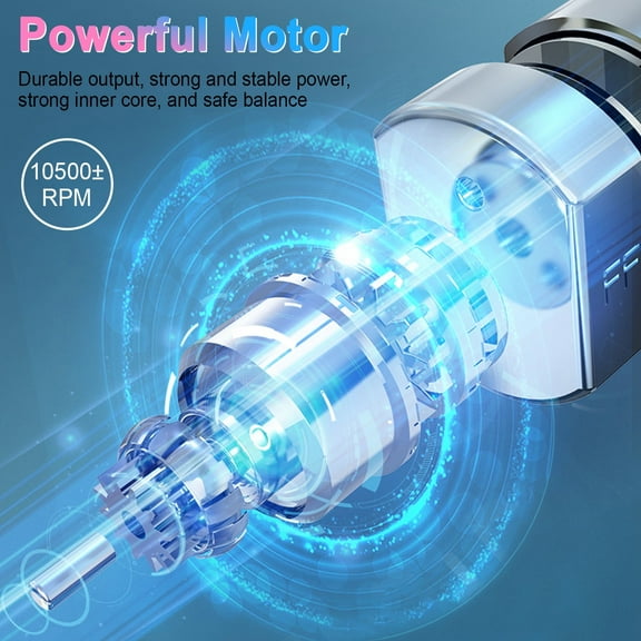 18 in 1 Rechargeable Portable Electric Foot File Pedicure Kit, Electric Callus Remover for Feet, Waterproof Professional Pedicure Tools, Smart LED Light for Dead Skin Ideal Gift, White