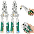 thumbnail image 1 of 18 In 1 Foldable Ｗire Stripper, 2026 New Wire Strippers with Voltage Detector, Multifunctional Wire Stripping Pliers for Cutting And Pulling Wires Cable, Cable Cutters with Plier, Crimper, 1 of 4