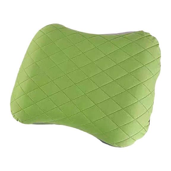 18.1 Inch Inflatable Camping Pillow, Ultralight Compact Blow Up Backpacking Pillow with Removable Washable Cover, Ergonomic Neck & Lumbar Support for Travel Hiking Camping Air Mattress Use