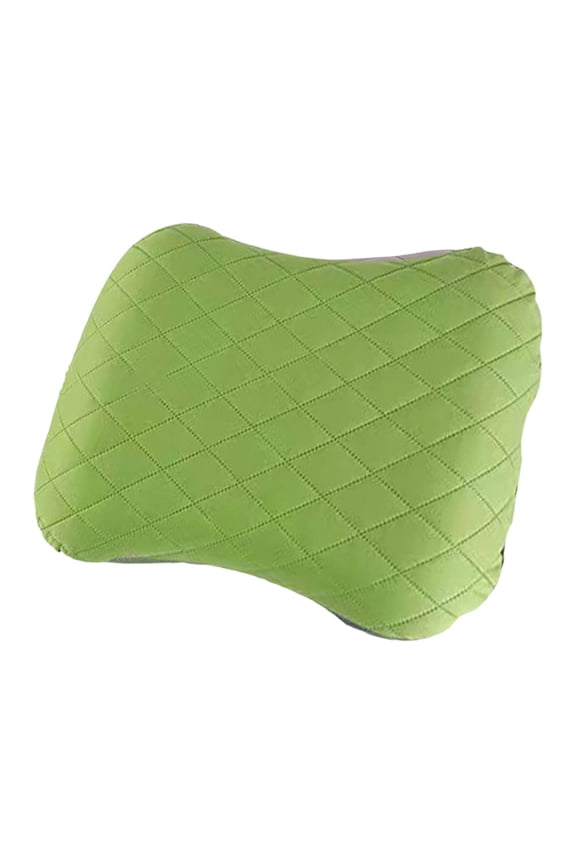 18.1 Inch Inflatable Camping Pillow, Ultralight Compact Blow Up Backpacking Pillow with Removable Washable Cover, Ergonomic Neck & Lumbar Support for Travel Hiking Camping Air Mattress Use