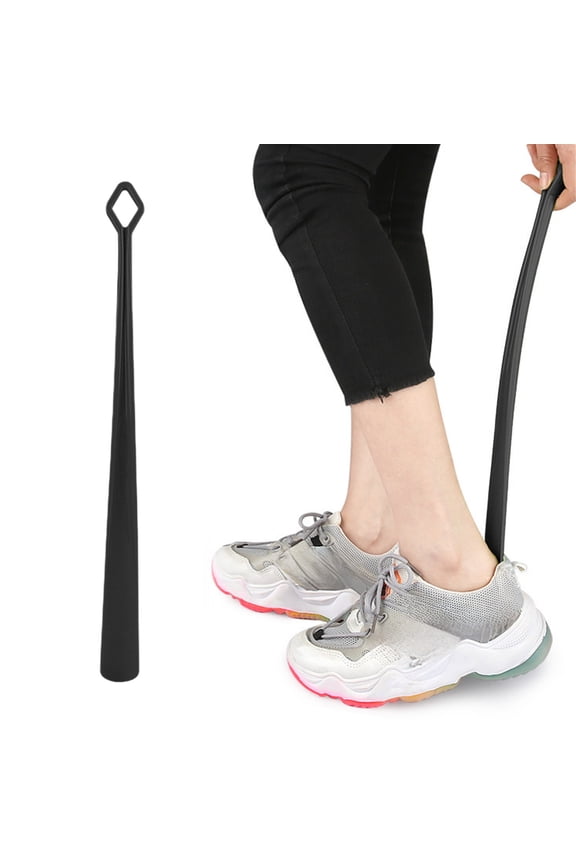 18.1 Inches Long Handle Shoe Horn, Extra Long Shoehorn for Elderly Pregnant Women, No-Bend Shoe Wearing Helper, Smooth Tool for Sneakers Dress Shoes Daily Use
