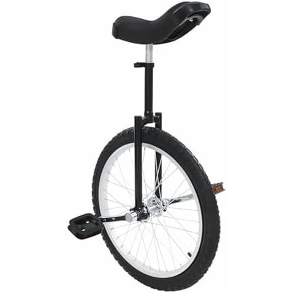 18.1 inch Wheel Outdoor Unicycle Adjustable Seat Altitude Exercise Bicycle Fit Adults Kids Outdoor Sports Fitness Cycling ActivityBlack$$Sport & Recreation Other