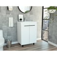 thumbnail image 1 of 18.1 - inch wide, white - Double - door storage - Bathroom setting - Easy - access freestanding vanity, 1 of 3