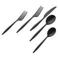 thumbnail image 1 of 18-10 Milano Stainless Steel Flatware Set, Midnight - 20 Piece, 1 of 1