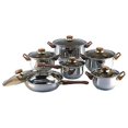 thumbnail image 1 of 18/10 stainless steel gourmet chef 12-piece covered cookware set pots and pans:new by ww shop, 1 of 1