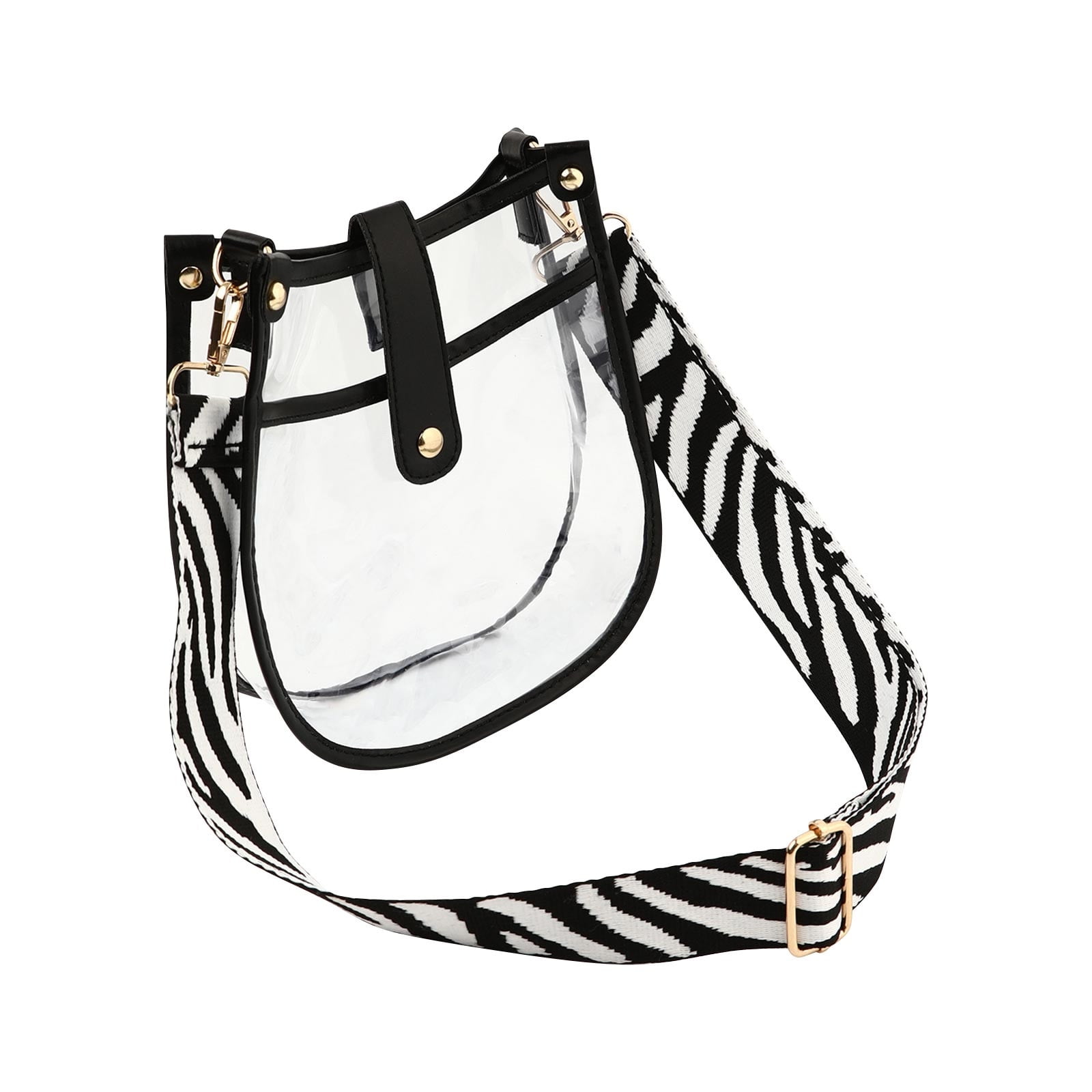 18*17*4Cm Transparent Crossbody Bag Cosmetic Bag for Concerts Sports Events Festivals on