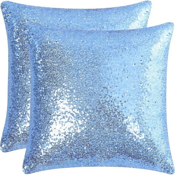 18×18 Inch Sequin Throw Pillow Cover Decorative Accent Cushion for Sofa Bed Home Bar Airbnb Party Nightclub Decor