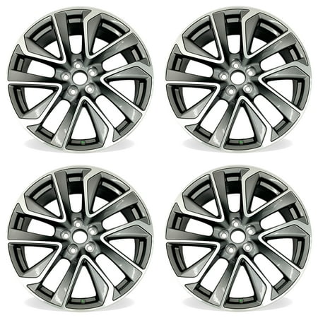18" 18x8 Set of 4 Machined Grey Alloy Wheels For Toyota Corolla 2019-2022 OEM Quality Replacement Rim