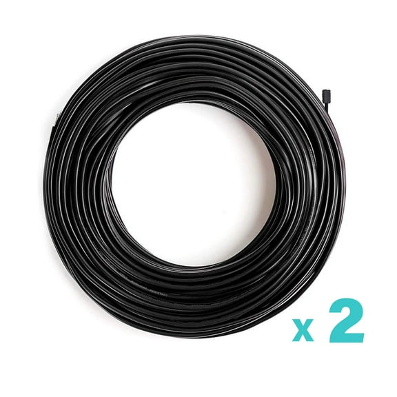 18/2 75ft Malibu Cable for Outdoor Landscape Lighting Black 2 Pack
